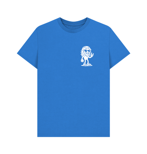 Bright Blue Printed T-shirt Front