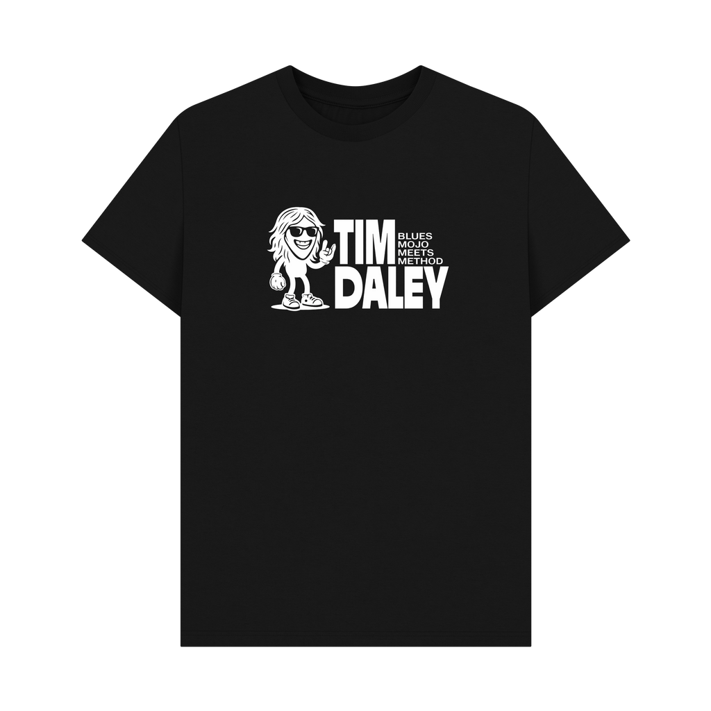 Black Printed T-shirt Front