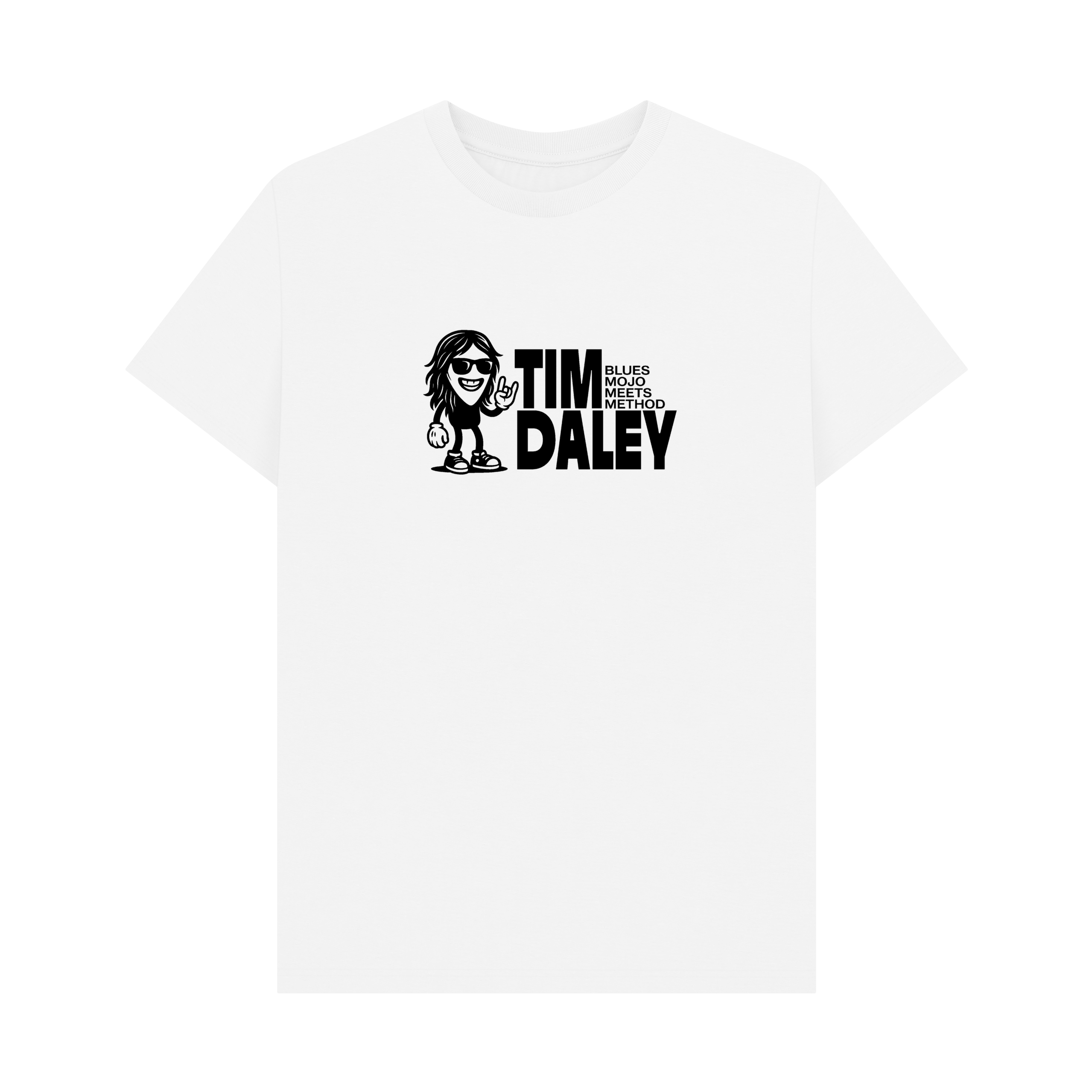 White Printed T-shirt Front