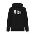 Black Printed Hoody Front